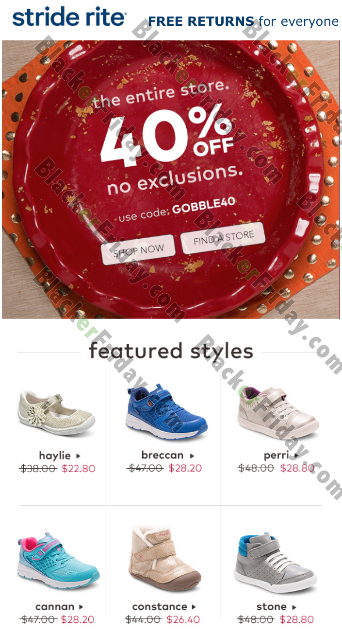 Stride Rite Black Friday 2020 Sale 