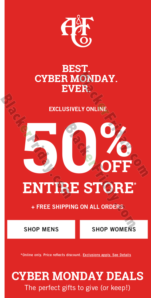 abercrombie & fitch cyber monday