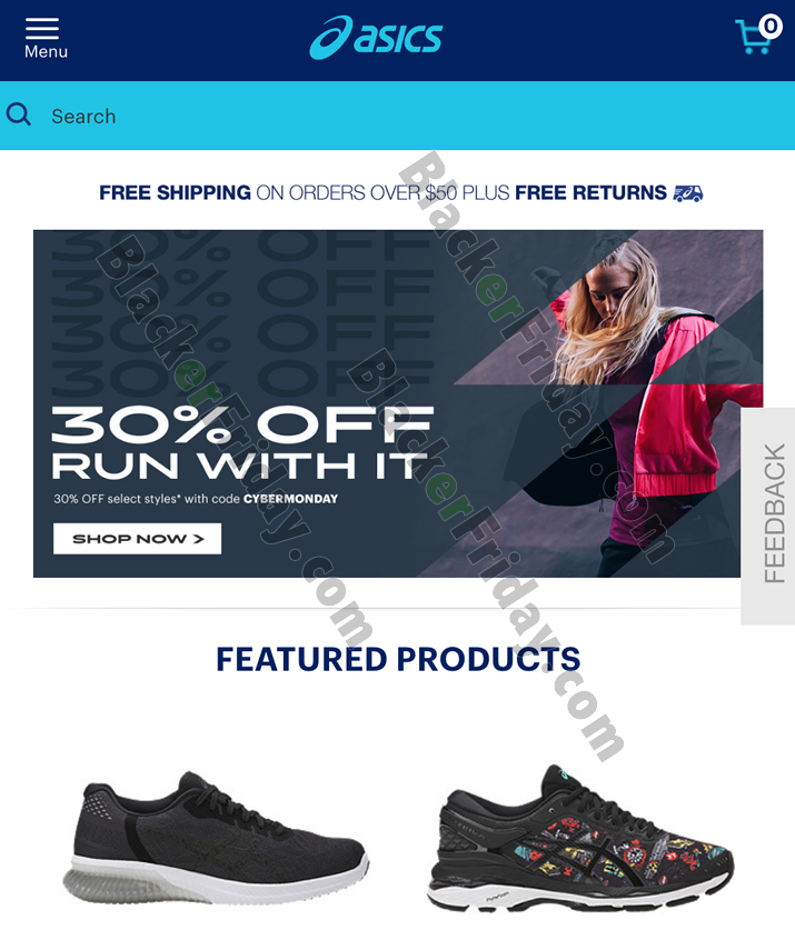 cyber monday deals asics running shoes