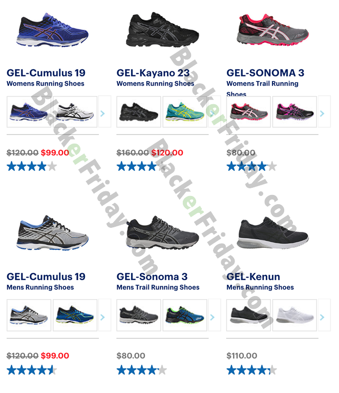 cyber monday deals asics running shoes