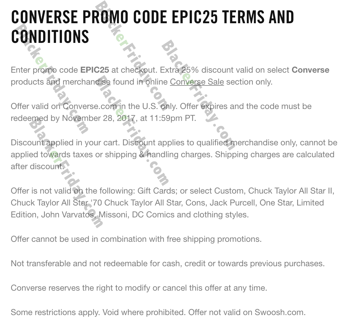 converse au promo code