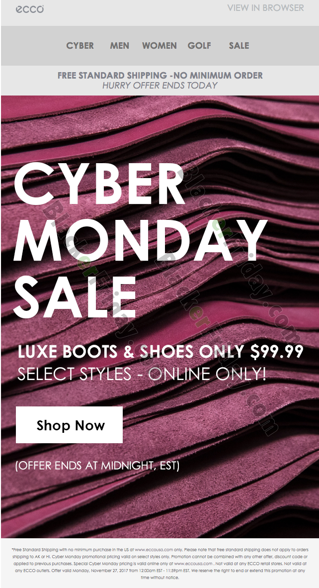 ecco cyber monday