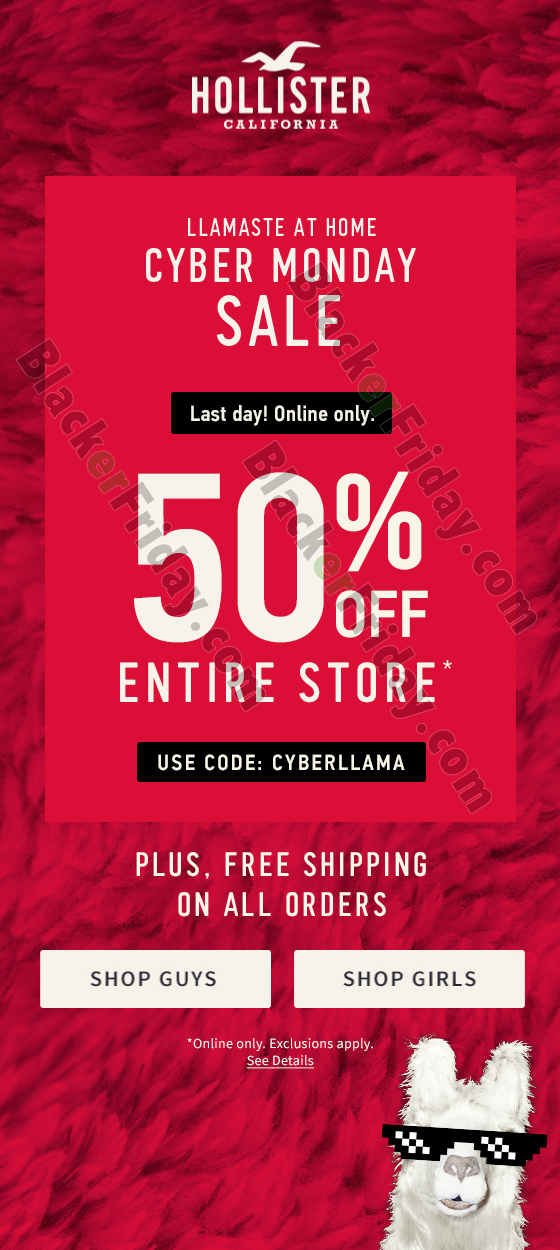 Hollister Co. Cyber Monday 2021 Sale 