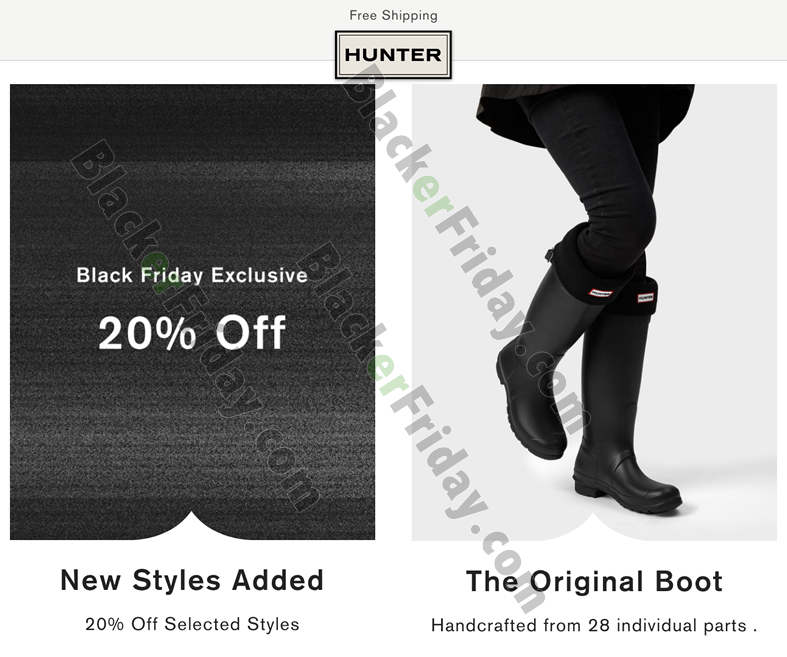 hunter boots cyber monday 2018