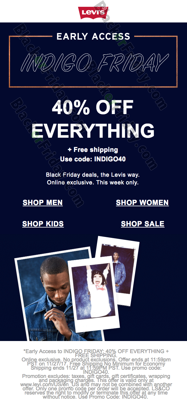 levi's thanksgiving sale