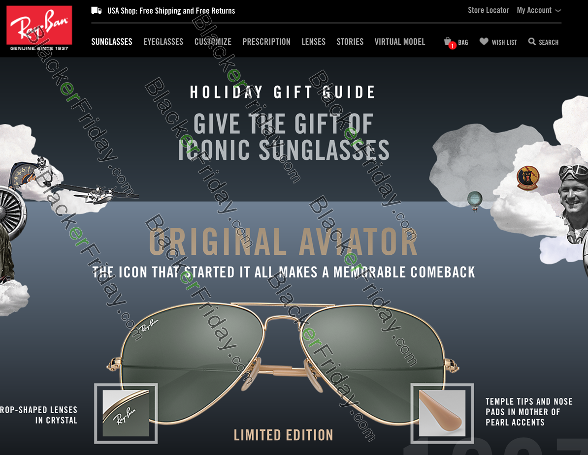 ray bans cyber monday sale