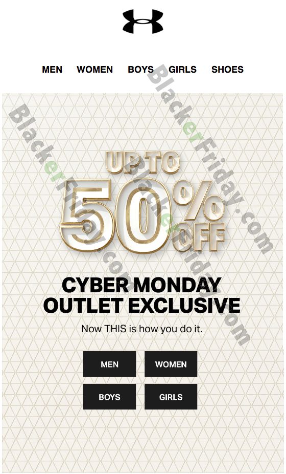 under armour cyber monday promo code