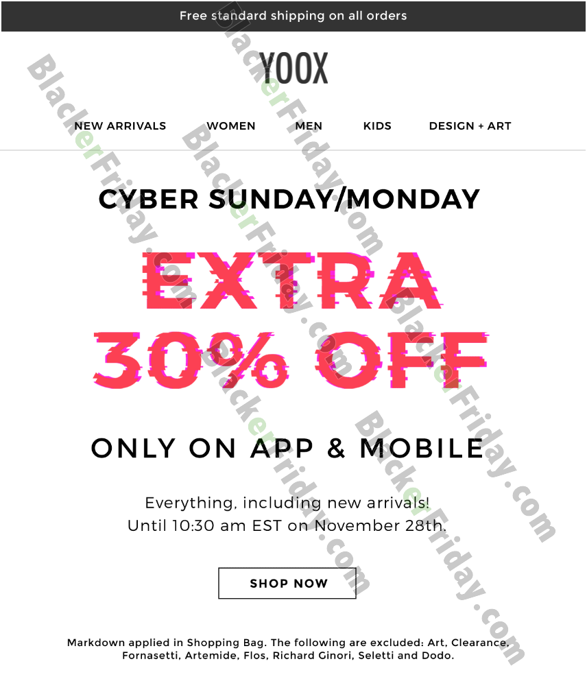 Yoox Cyber Monday 2021 Sale What To Expect Blacker Friday