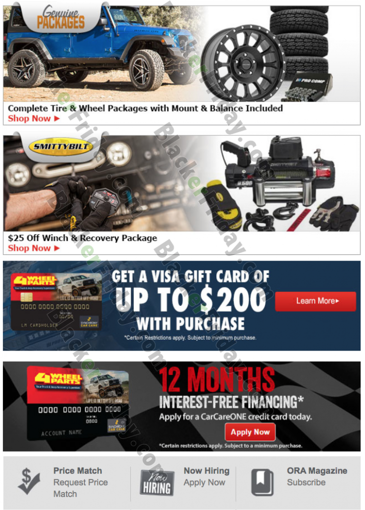 4 Wheel Parts Black Friday 2018 Sale & Deals Blacker Friday