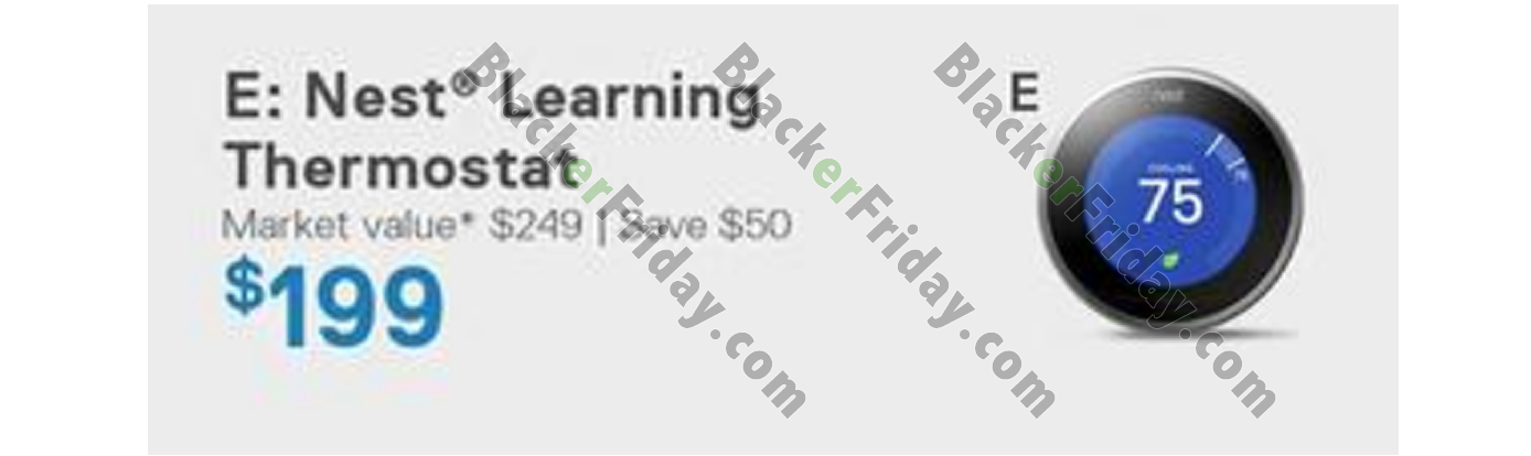 nest learning thermostat black friday