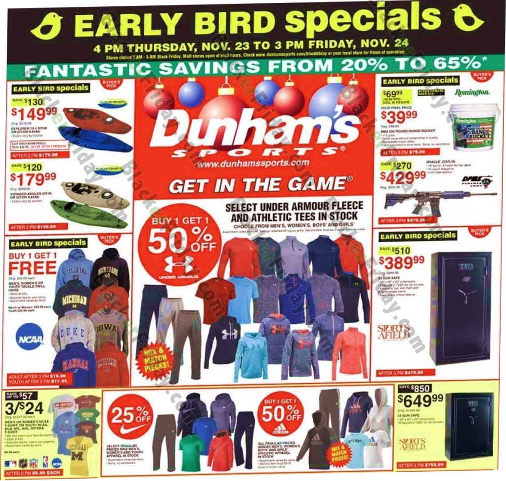 Dunham’s Sports Black Friday 2018 Sale & Ad Scan Blacker Friday