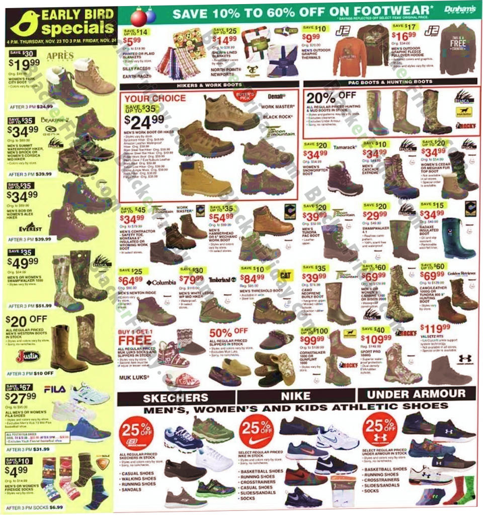 Dunham’s Sports Black Friday 2018 Sale & Ad Scan - Blacker Friday - What Stores Haven't Leaked Their Black Friday Ad Yet