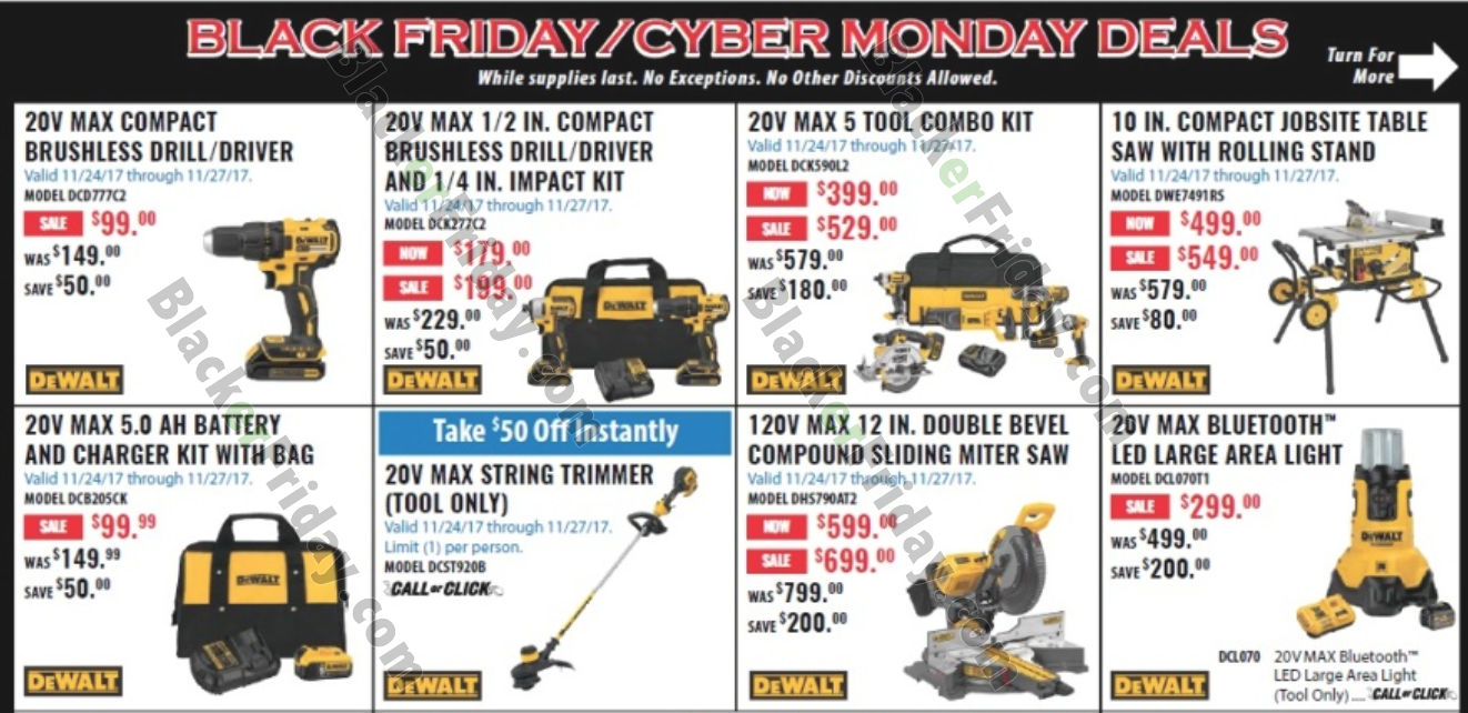 DeWalt Black Friday 2018 Sales & Power Tool Deals Blacker Friday