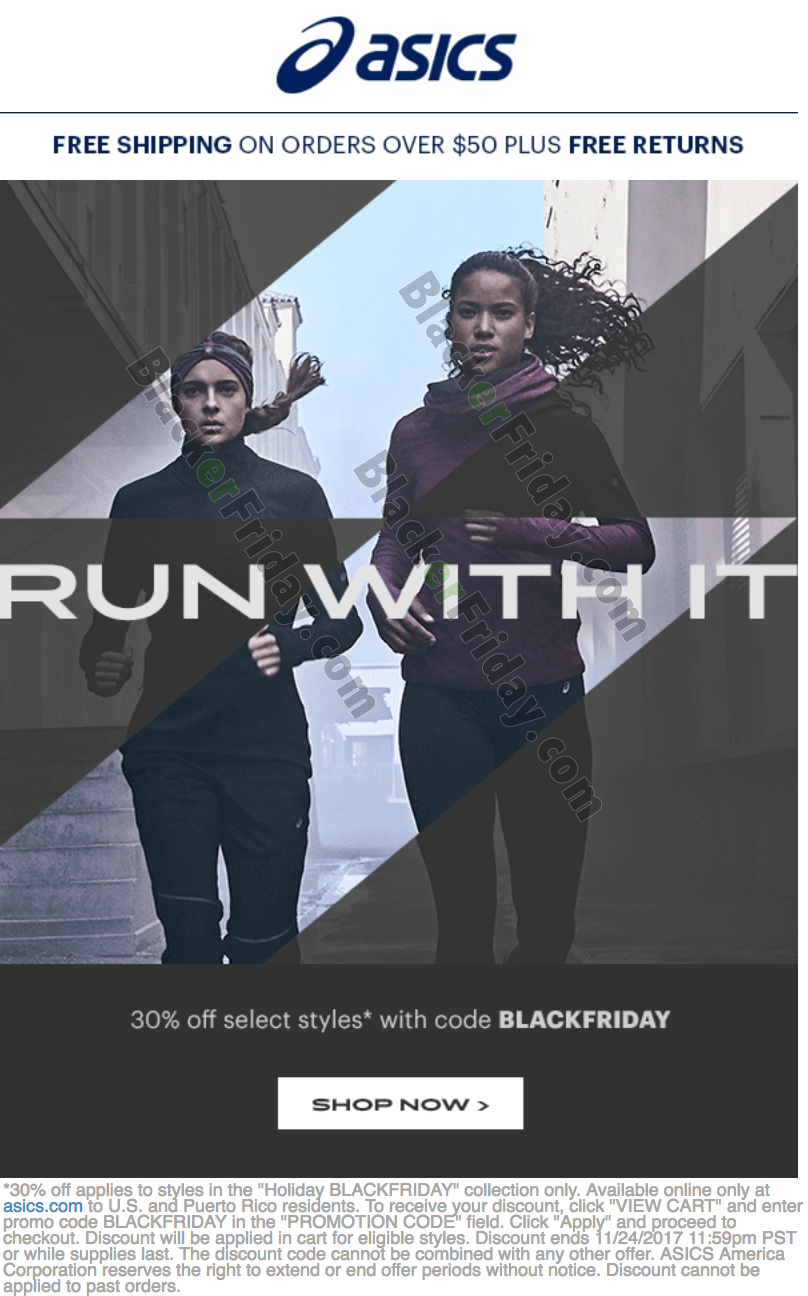 asics outlet black friday