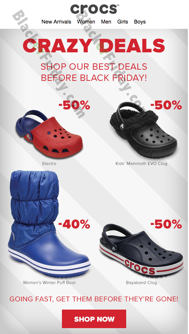 cyber monday 2019 crocs