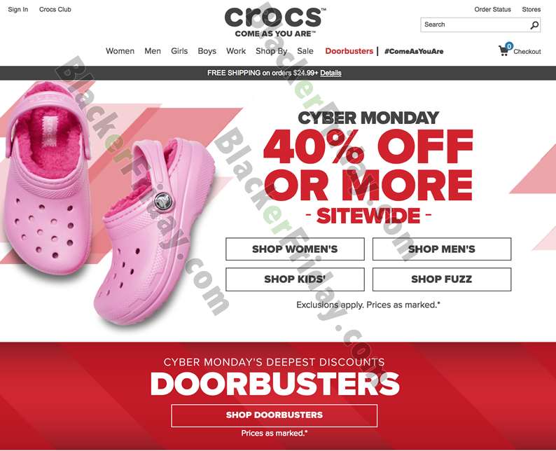 cyber monday deals on crocs