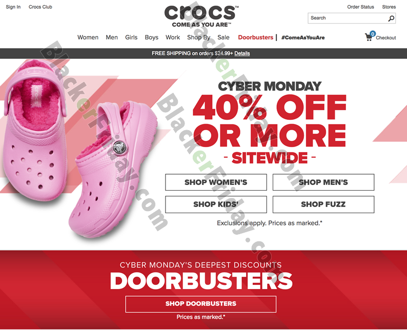 crocs cyber monday sale