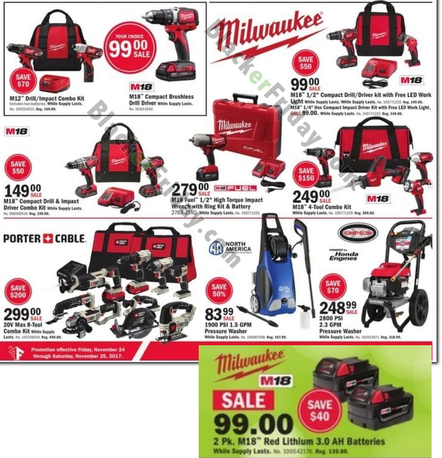 Milwaukee Tools Black Friday 2018 Sales & Deals Blacker Friday