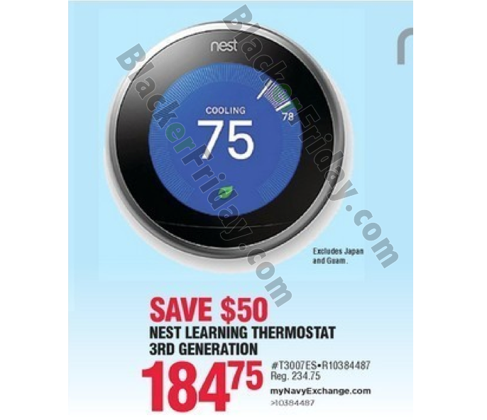 nest learning thermostat black friday