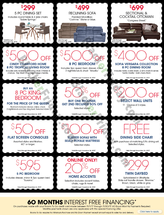 Rooms To Go Black Friday 2019 Sale Ad Deals Blacker Friday