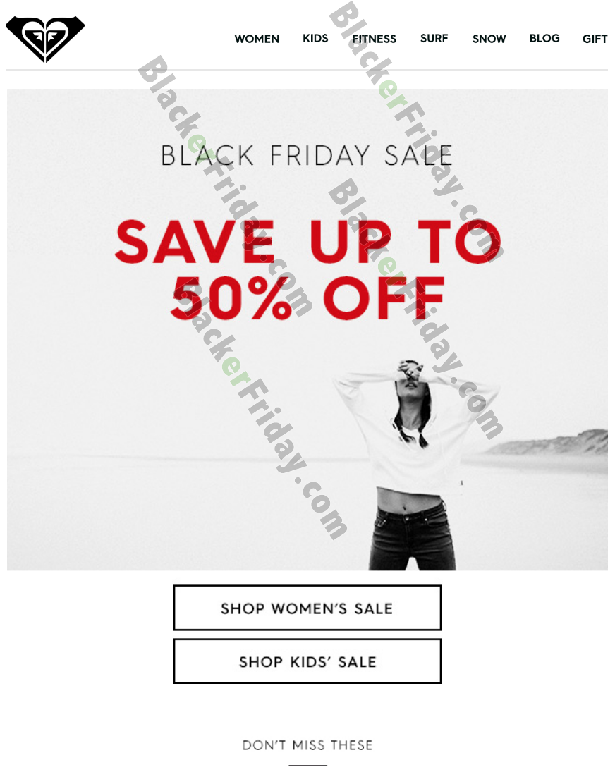 Roxy Black Friday 2021 Sale - What to Expect - Blacker Friday