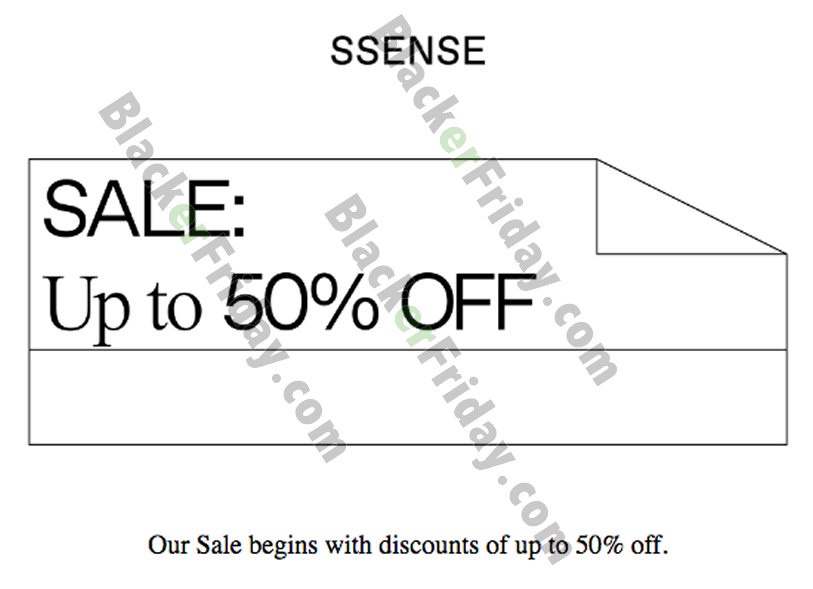 ssense sale black friday