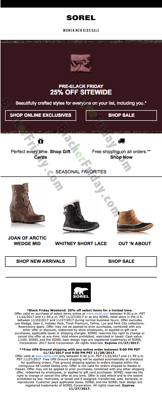 Sorel Black Friday 2021 Sale - What to 