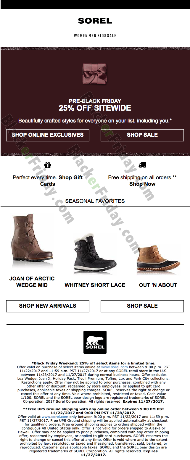 black friday deals on sorel boots