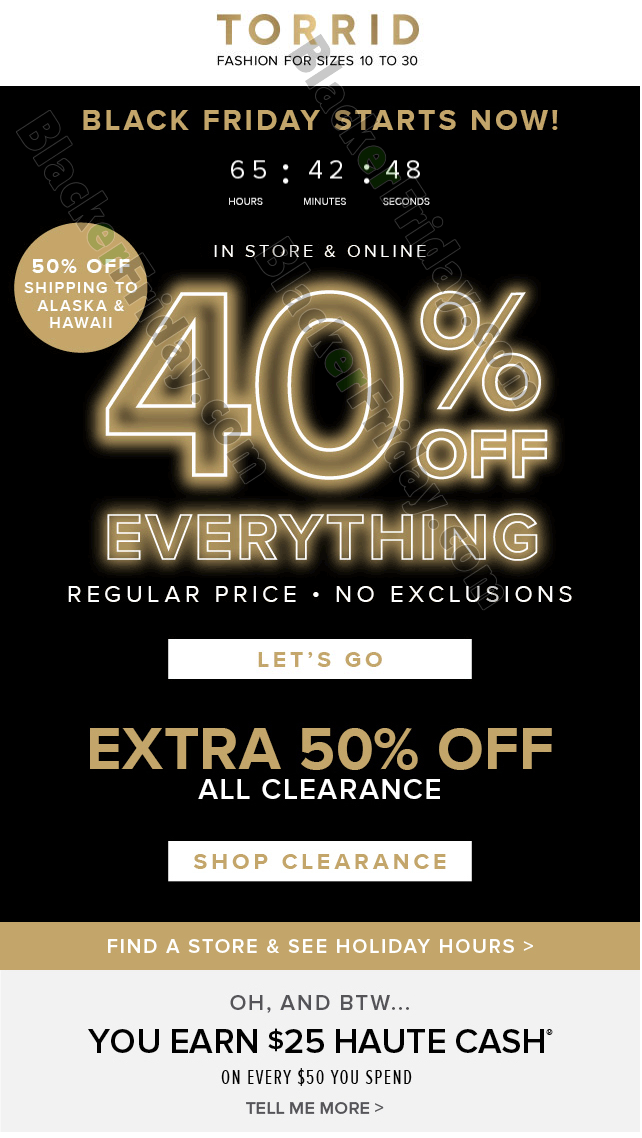 Torrid Black Friday 2022 Sale ☀ Ad ...