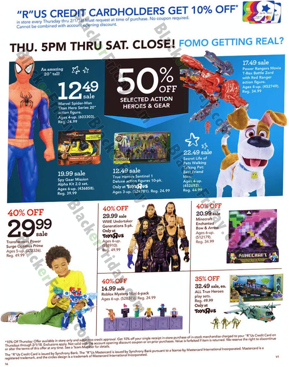 Toys R Us Black Friday 2020 Sale What To Expect Blacker Friday - roblox black friday sale items 2018