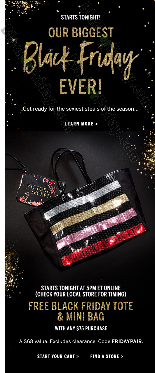 victoria secret black friday tote 2022