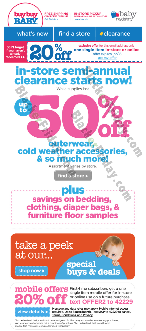 buy buy baby boxing day sale