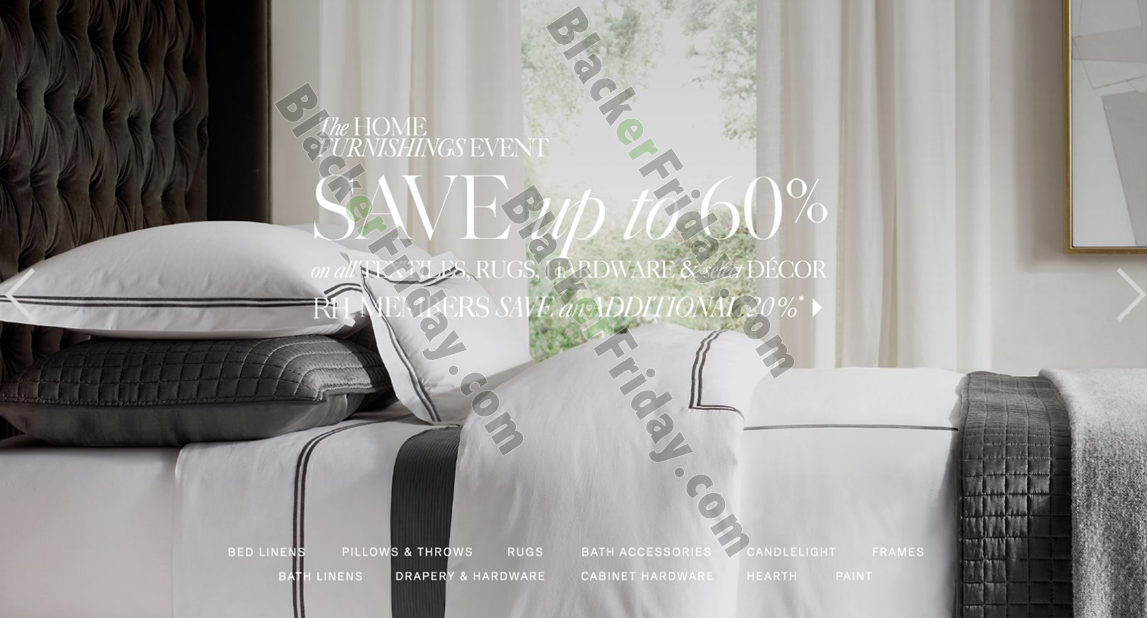 Restoration Hardware After Christmas Sale 2018 - Blacker Friday