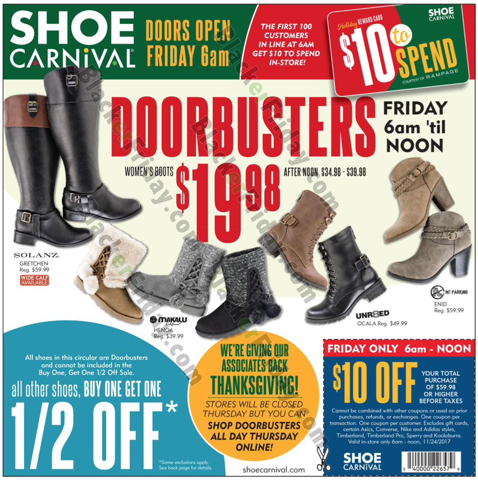 shoe carnival sales today