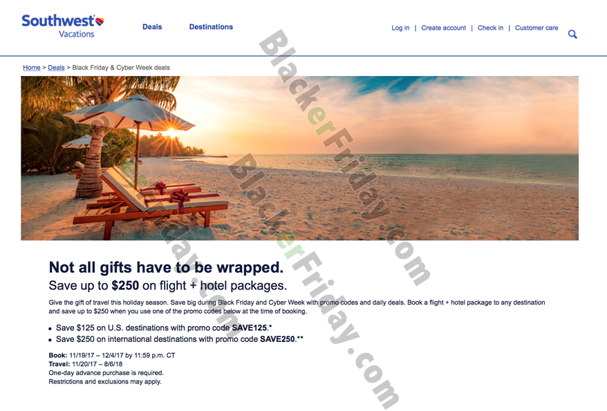 Southwest Vacations Black Friday 2021 Sale What to Expect Blacker