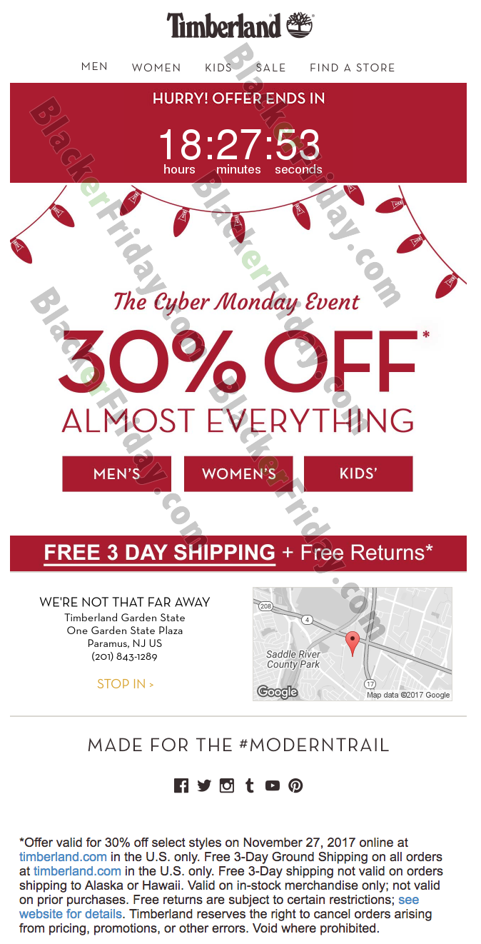 timberland cyber monday deals