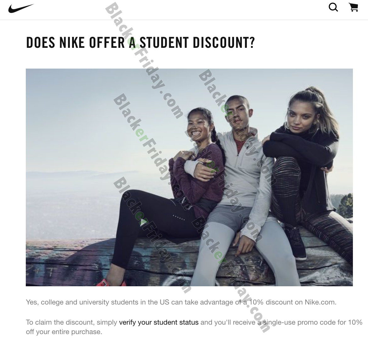 does nike do a student discount