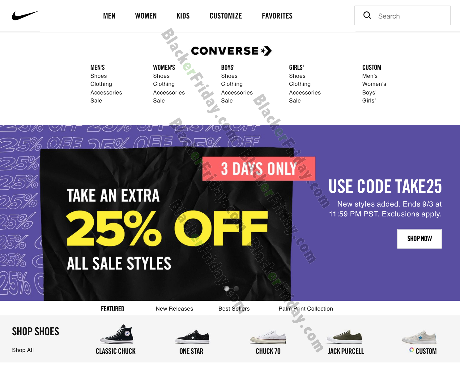 nike factory store labor day sale