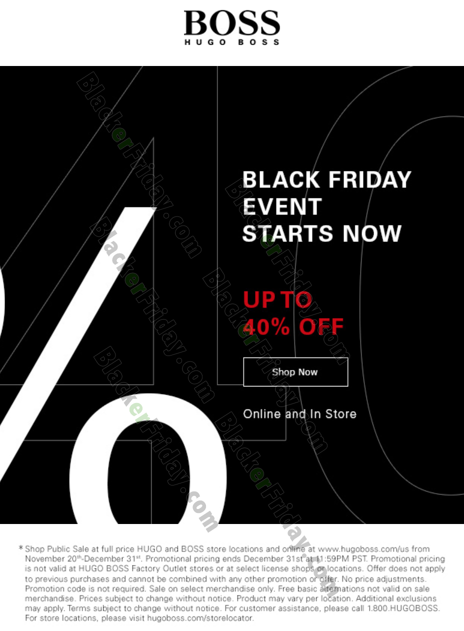 Ritornello Elettrificare Kiwi Hugo Boss Black Friday 2018 Sceneggiatura Acquista Solidarieta