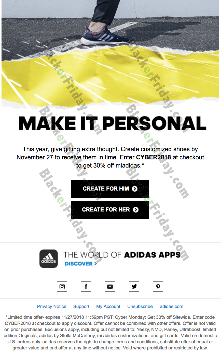 adidas cyber monday code