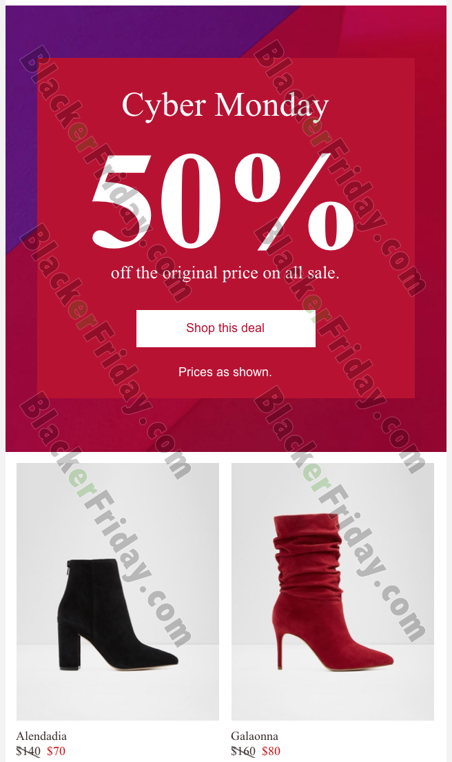 Aldo Cyber Monday 2020 Sale - What to 