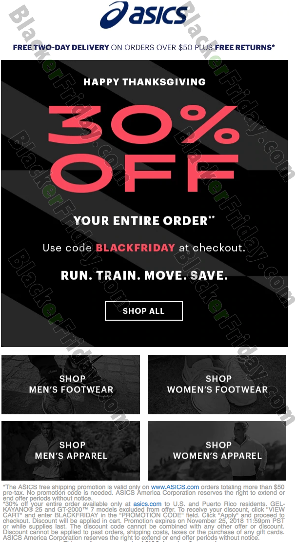 ASICS Black Friday 2020 Sale - What to 
