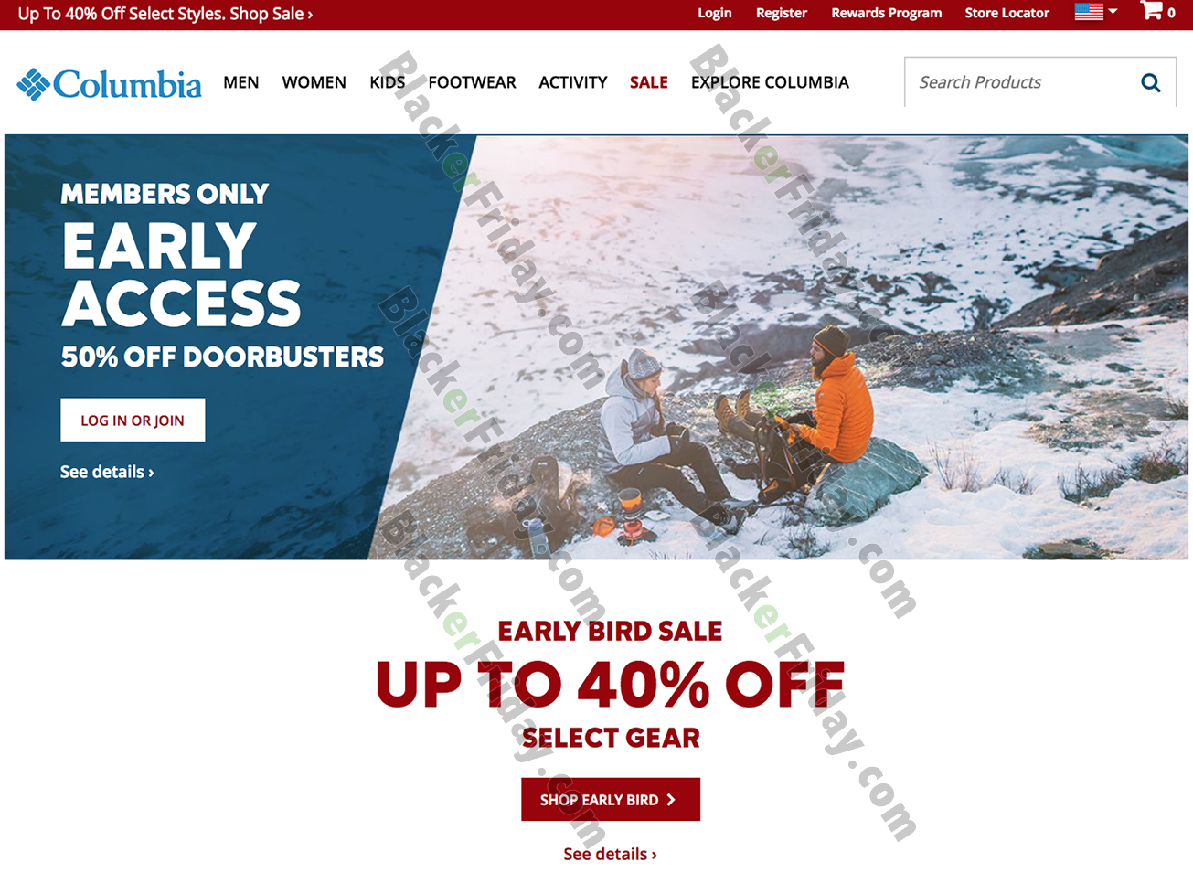 columbia sportswear black friday