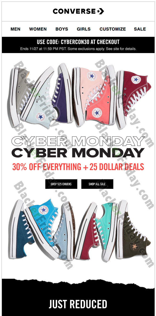 cyber monday deals converse shoes