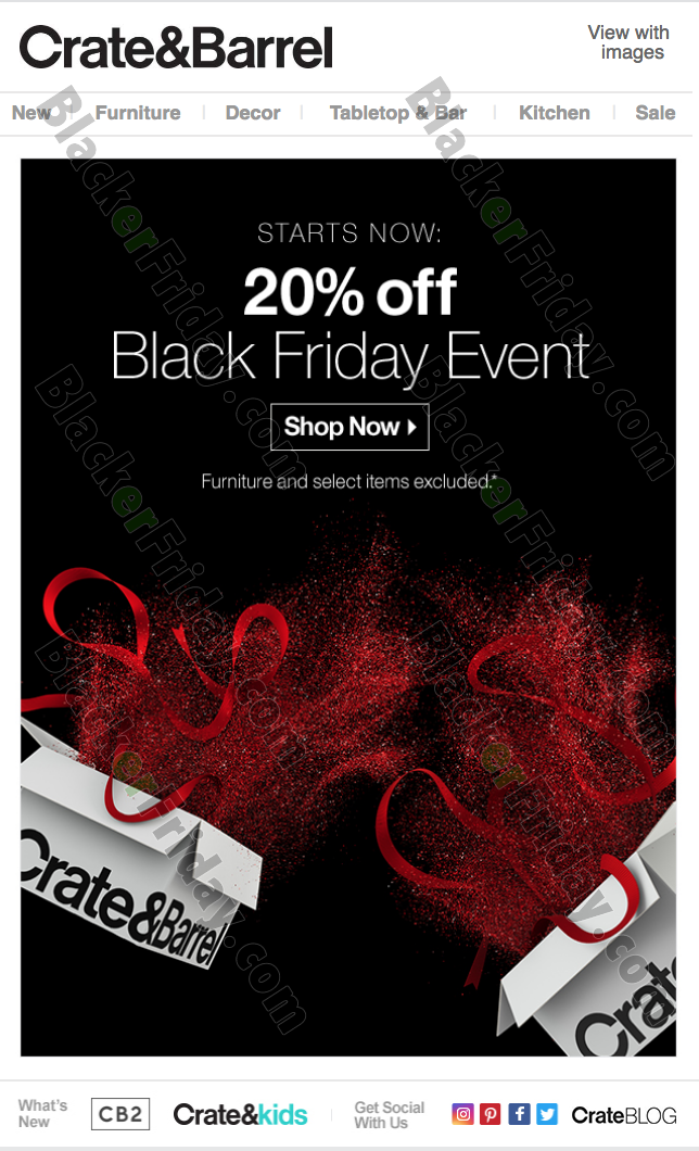 Crate & Barrel Black Friday 2021 Sale - What to Expect - Blacker Friday