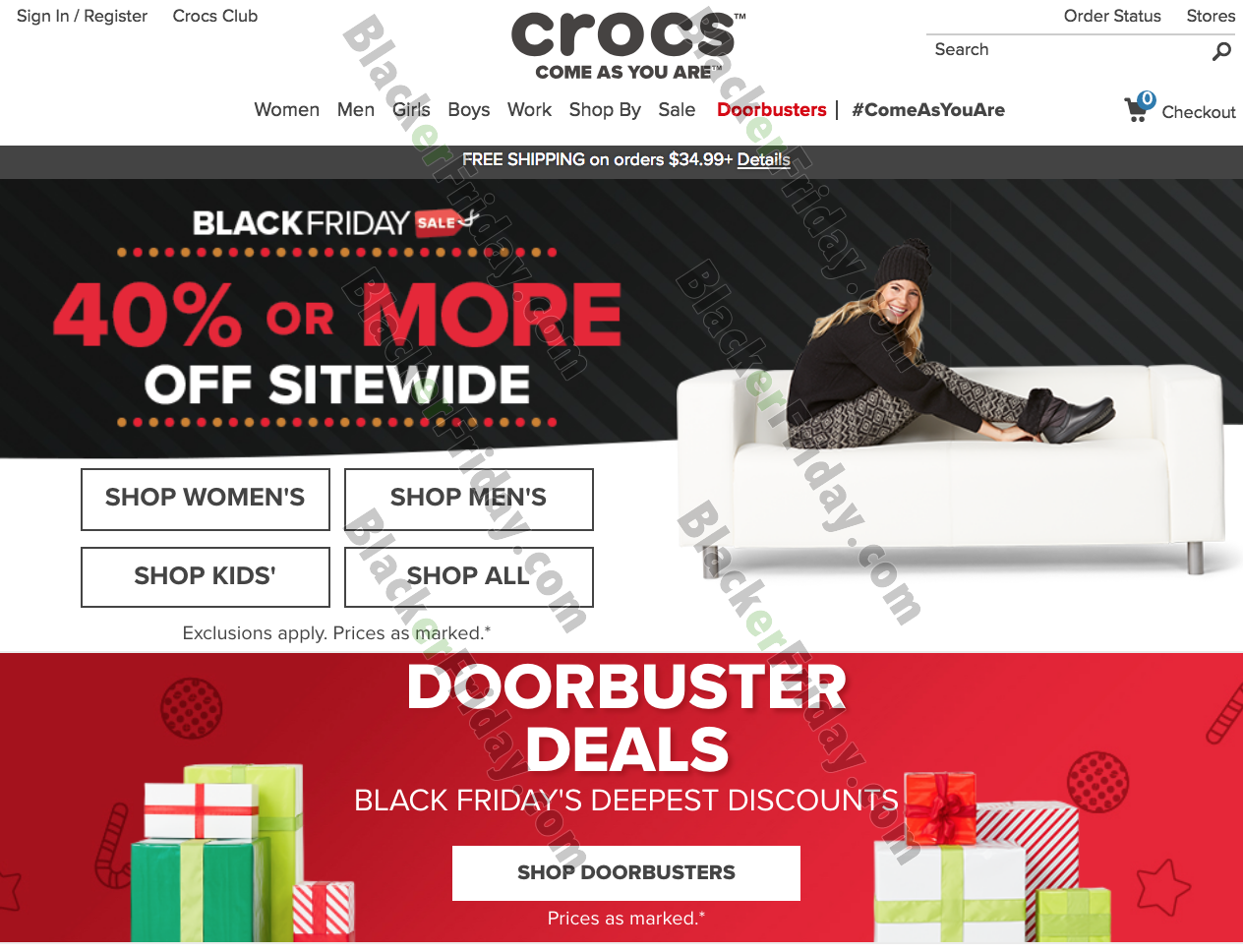 crocs black friday