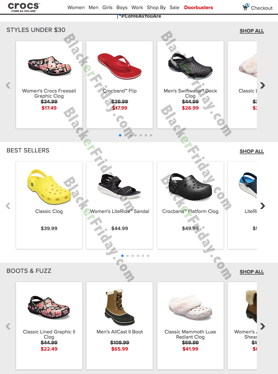 crocs sale cyber monday