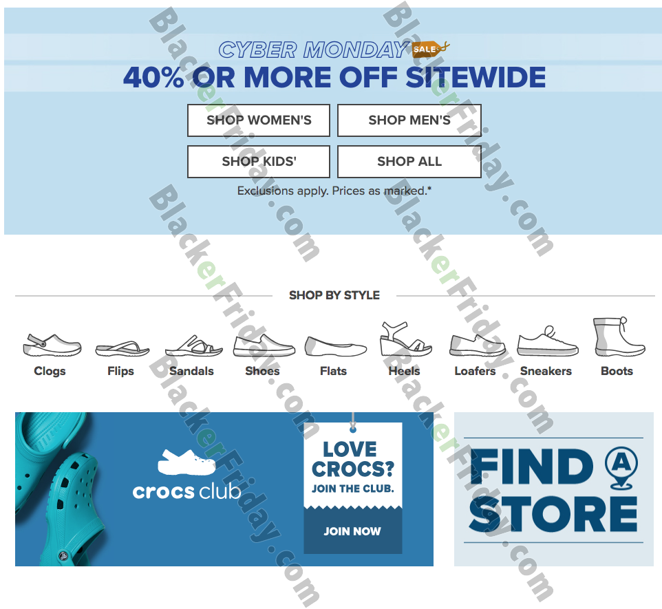 Crocs Cyber Monday 2020 Sale - What to 