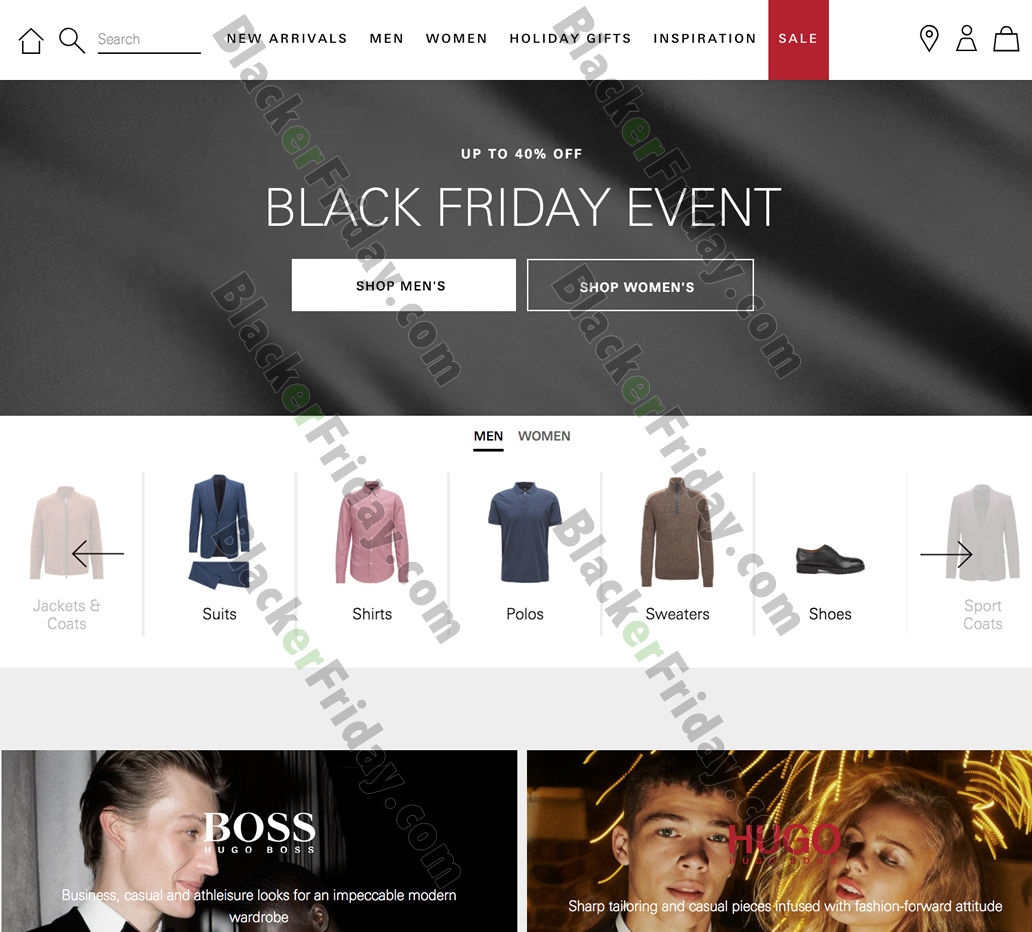 hugo boss thanksgiving sales