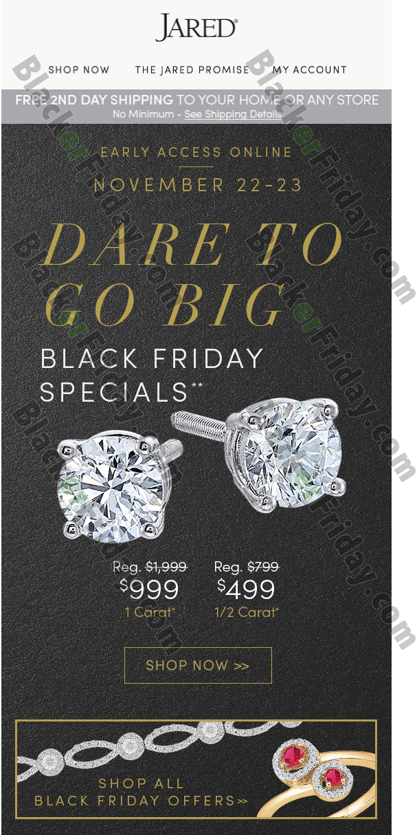 Jared Jewelers Black Friday 2021 Sale What to Expect Blacker Friday